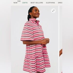 Tuckernuck The Crawford zigzag Knit Vibrant Pink and Purple Dress